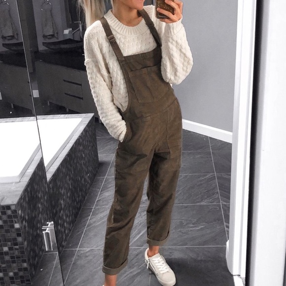 Aerie American Eagle oversized corduroy overall jumpsuit - Picture 5 of 7